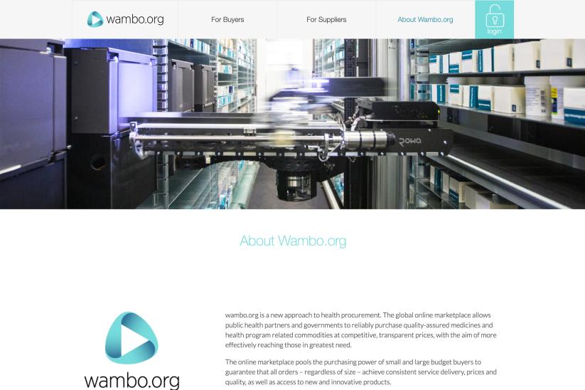 Screenshot of the Wambo.org website about page