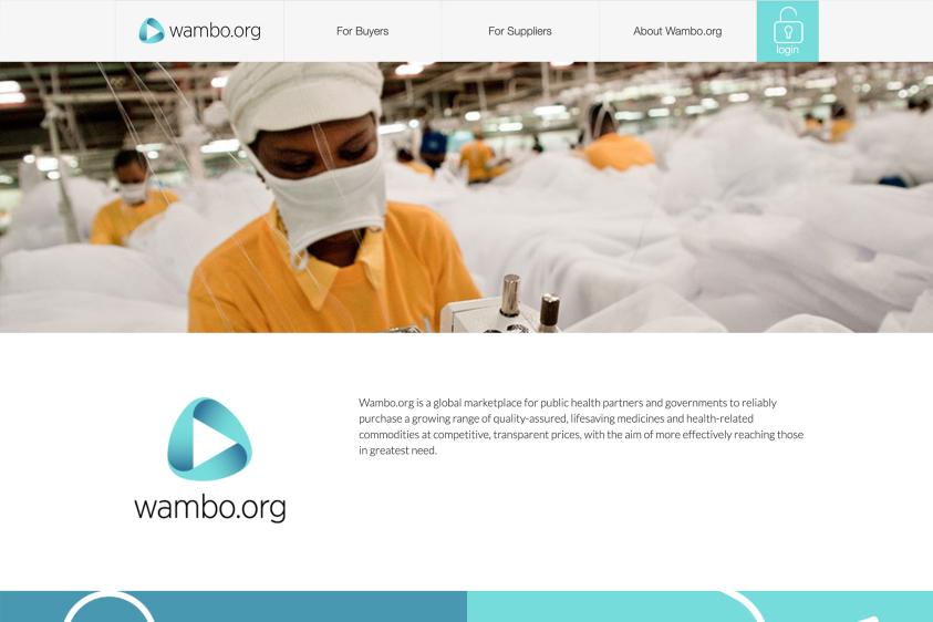 Screenshot of the Wambo.org website home page